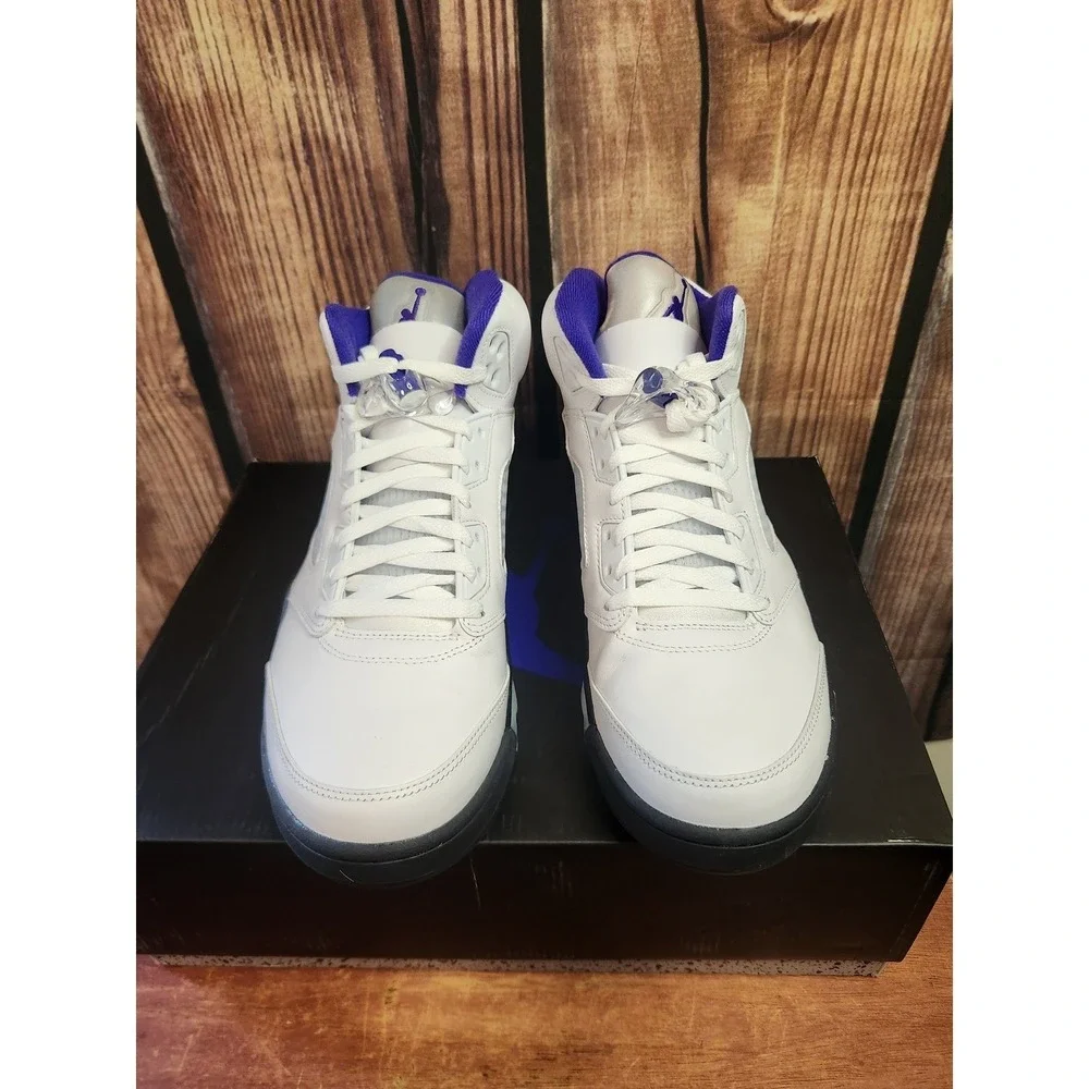 Air Jordan 5 Retro Concord White Black Purple DD0587-141 Men's Shoes Size 11